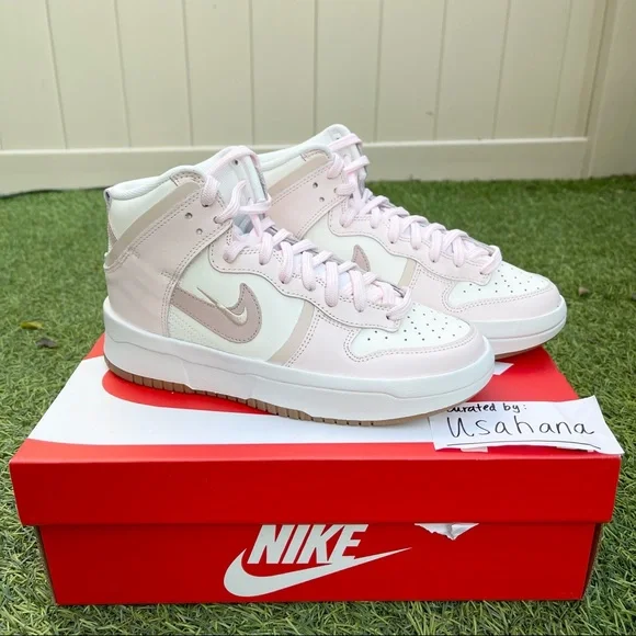 Nike dunk high pastel pink shoes - Picture 3 of 4
